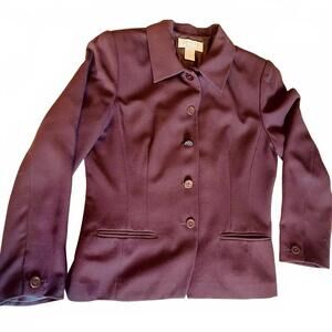 Vintage Petite Sophisticate Plum Blazer